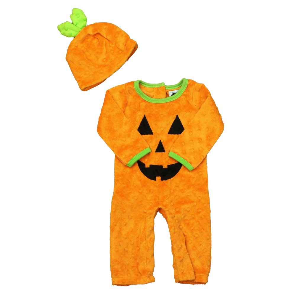 Mudpie Unisex Orange | Pumpkin Costume size: 0-6 Months